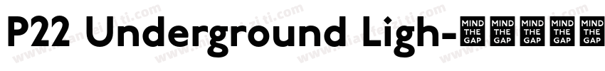 P22 Underground Ligh字体转换
